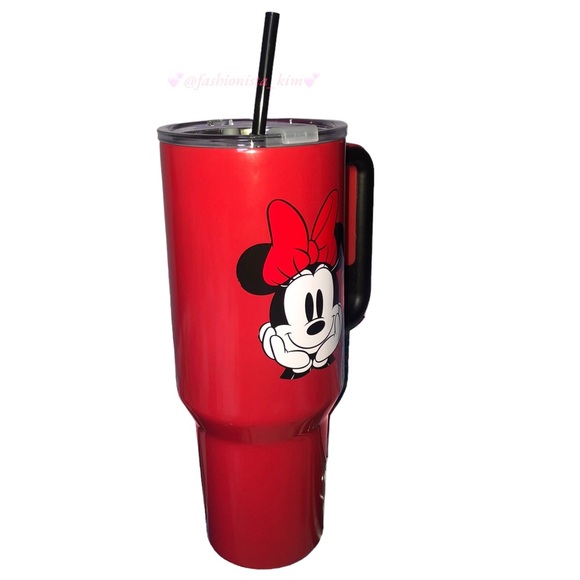 Red Minnie Mouse Tumbler insulated cup 40oz - Picture 3 of 8